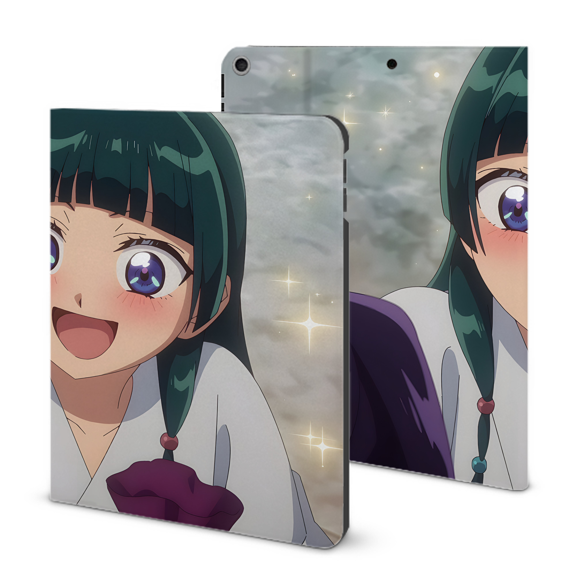 （画像用） 薬屋のひとりごと The Apothecary Diaries IPad ケース ブック型 PUレザー TPU 耐衝撃 軽量 薄型 ペン収納なし 全面保護 IPad 各モデル対応